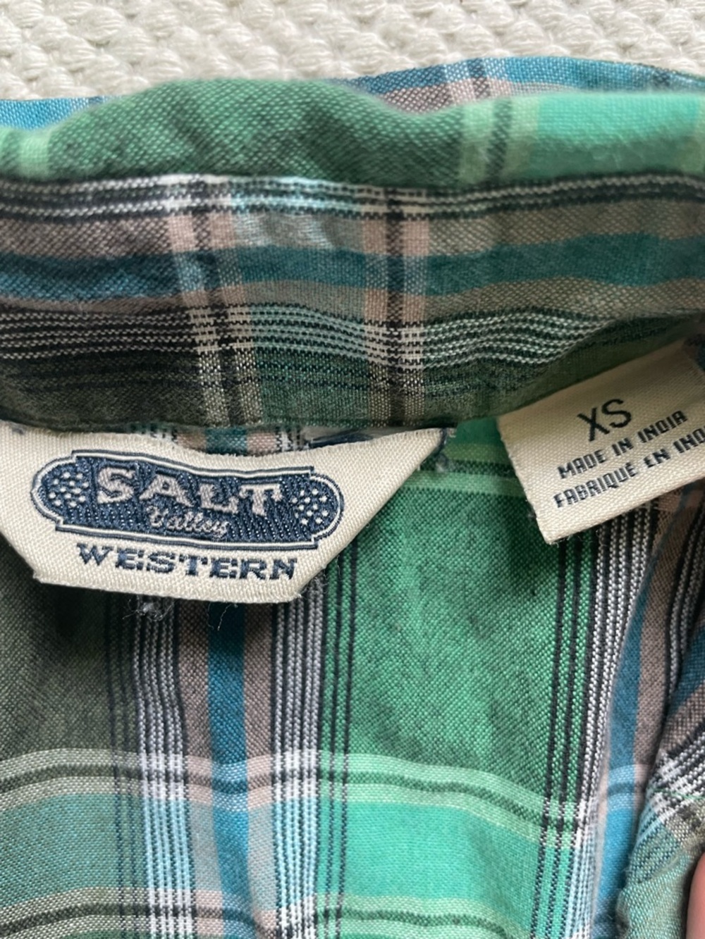 Green Plaid Long-Sleeve Shirt - Picture 2 of 4